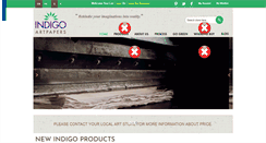 Desktop Screenshot of indigoartpapers.com
